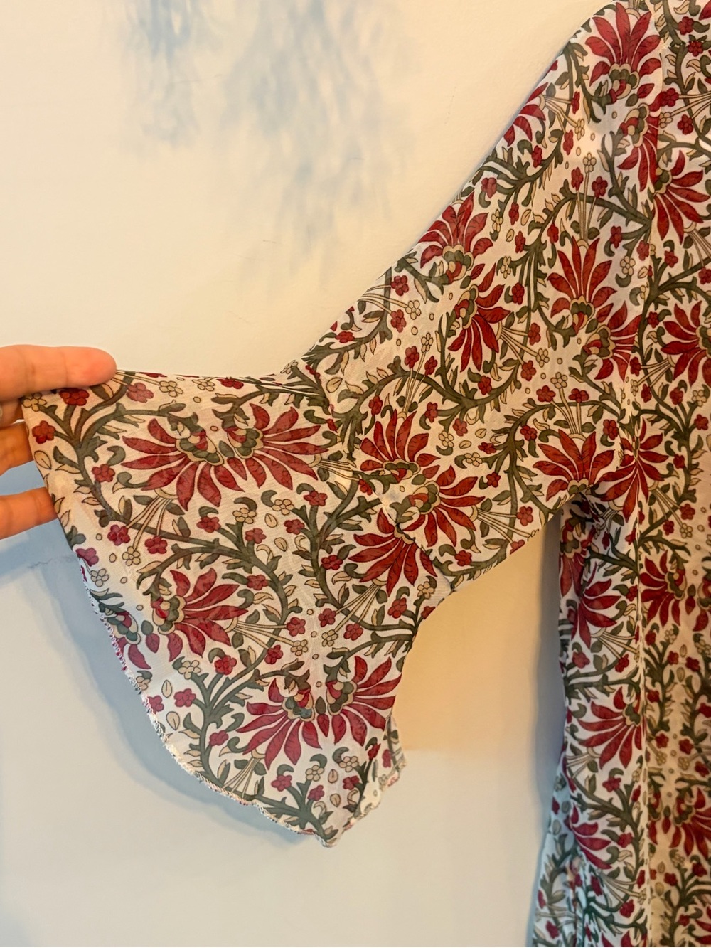 Boho Floral Duster Kimono Cardigan | Cottagecore Festival Layer - Picture 3 of 5